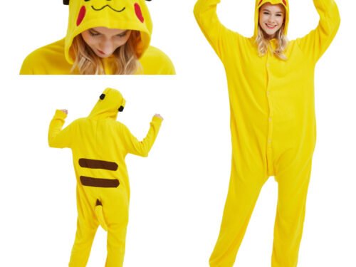 Halloween Cartoon Animal Pajamas-Pikachu